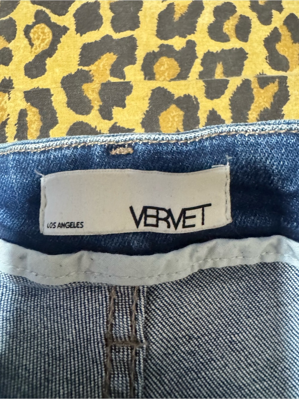 VERVET BY FLYING MONKEY Mid-Blue Flare Jeans